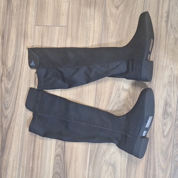 Fashionable Knee boots /black - Picture 4 of 10